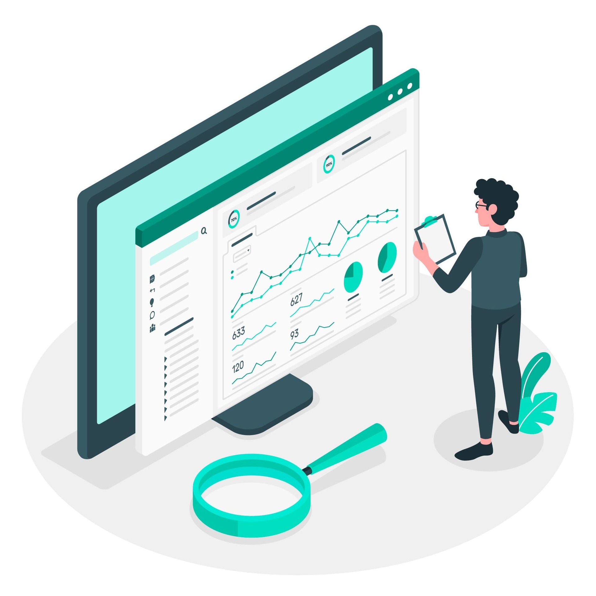 Illustartion plateforme Hélium Connect satisfaction client & marketing relationnel CRM